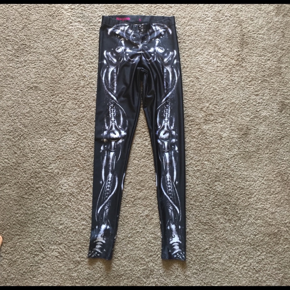 Black Milk "mechanical bones" leggings